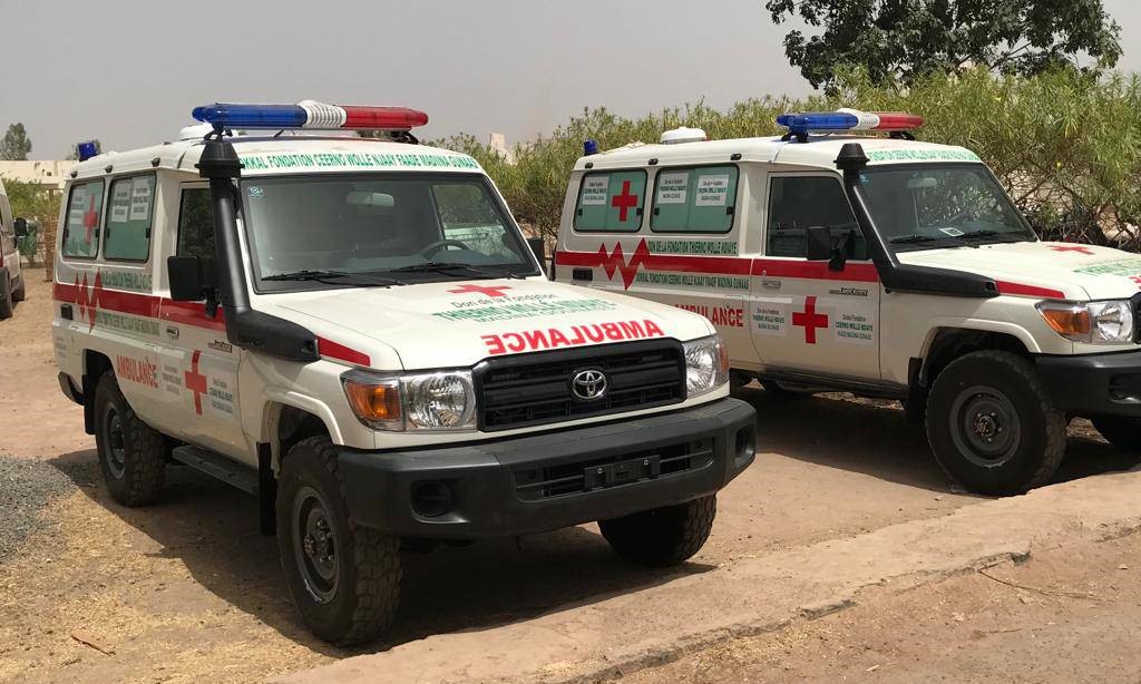 Médina  Gounass : La fondation Thierno Wollé Ndiaye offre 02 ambulances médicalisées au centre de santé