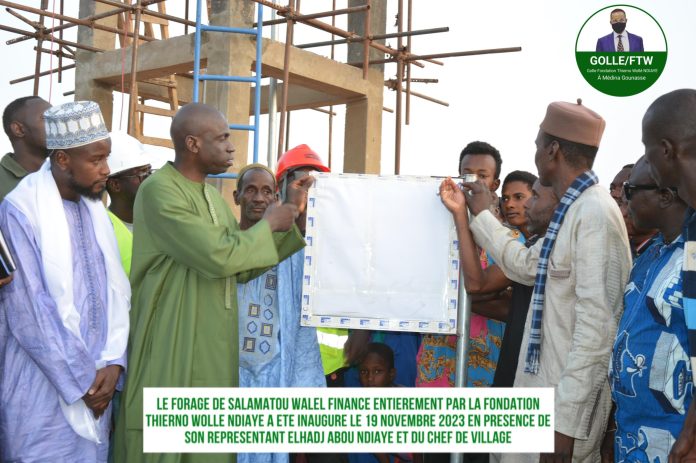 Fouta – Fondation Thierno Wolle Ndiaye : Visites de chantiers et inauguration des forages